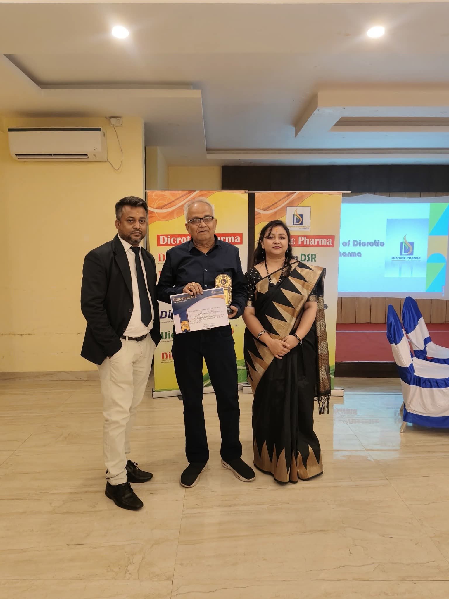 Dicrotic Pharma Annual Budget Meet FY 2025–2026, held at Mandarmani on 18th April 2025, celebrated 5 years of growth, teamwork, and dedication.  With the blessings of Prabhu Ram, we continue towards greater dreams.
