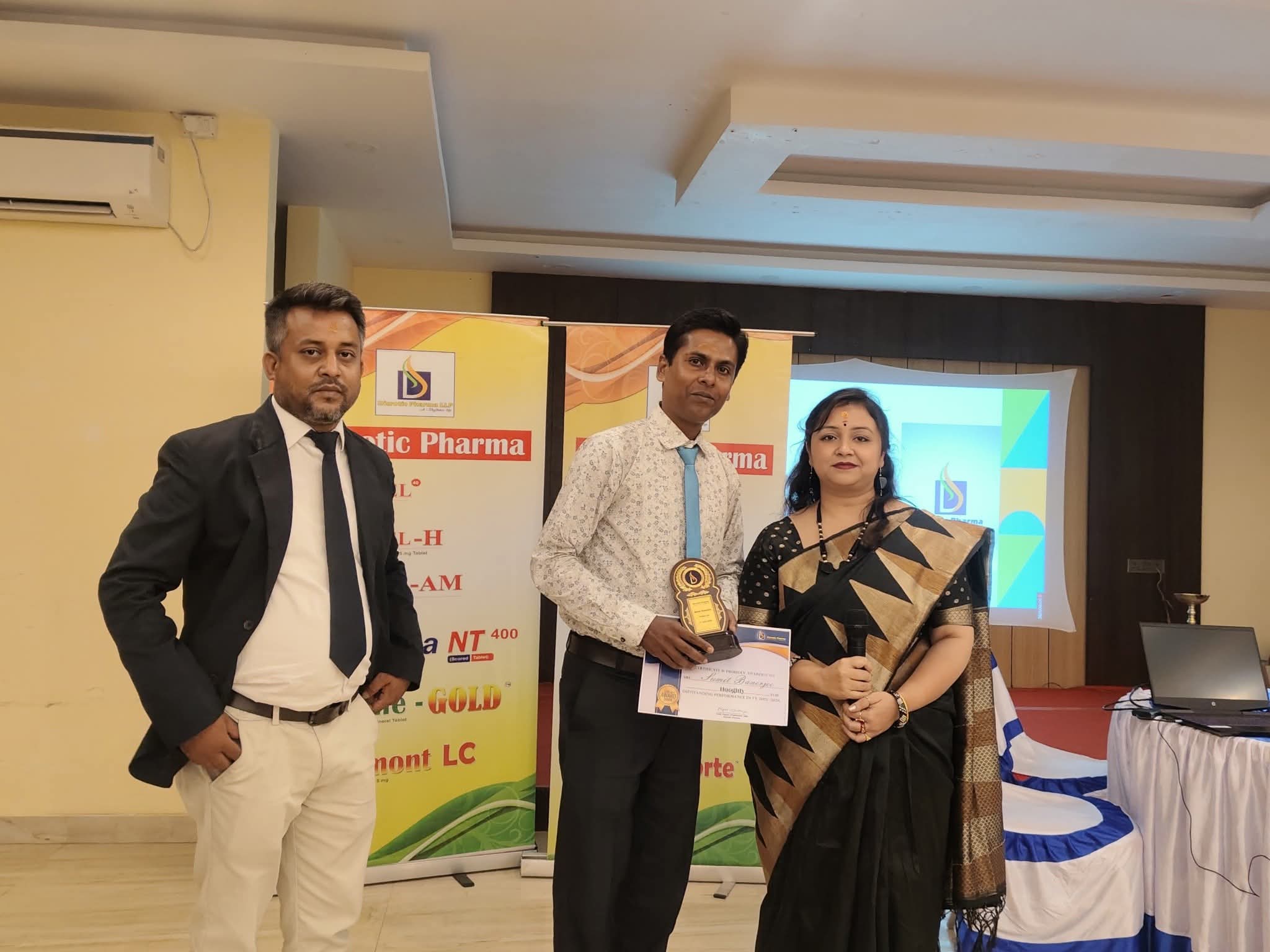 Dicrotic Pharma Annual Budget Meet FY 2025–2026, held at Mandarmani on 18th April 2025, celebrated 5 years of growth, teamwork, and dedication.  With the blessings of Prabhu Ram, we continue towards greater dreams.