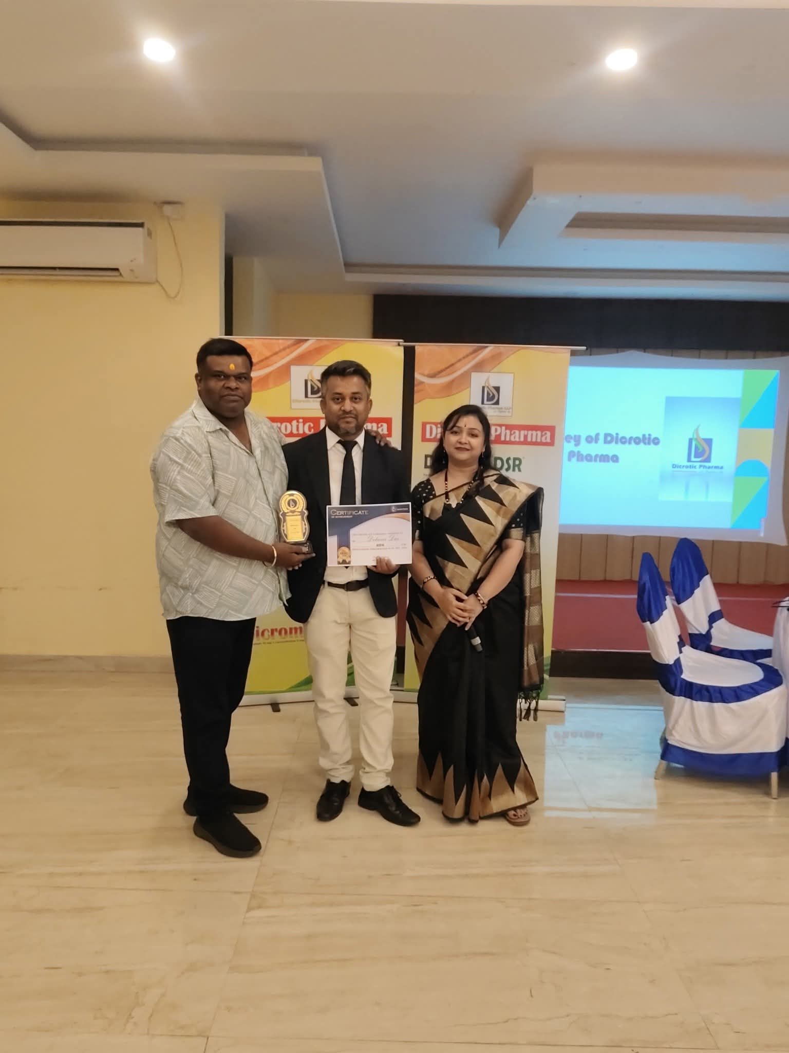 Dicrotic Pharma Annual Budget Meet FY 2025–2026, held at Mandarmani on 18th April 2025, celebrated 5 years of growth, teamwork, and dedication.  With the blessings of Prabhu Ram, we continue towards greater dreams.